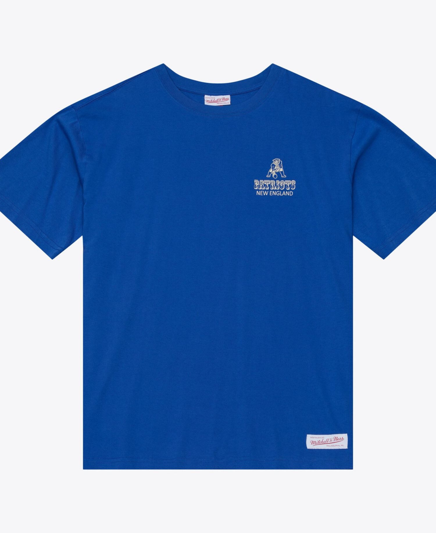 Men's Royal New England Patriots Core Essentials Micro Logo T-Shirt