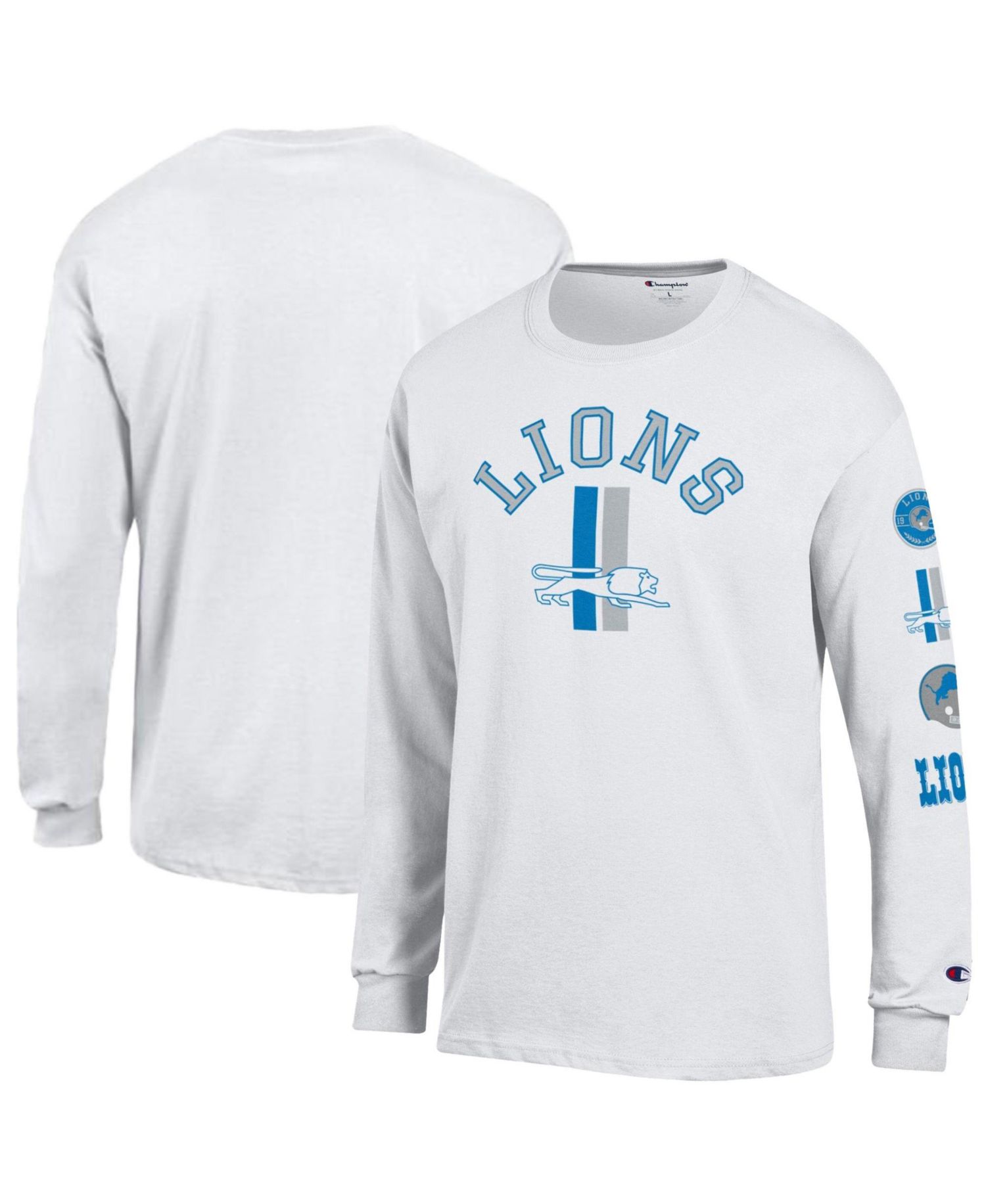 Men's Detroit Lions Long-Sleeve Graphic T-Shirt
