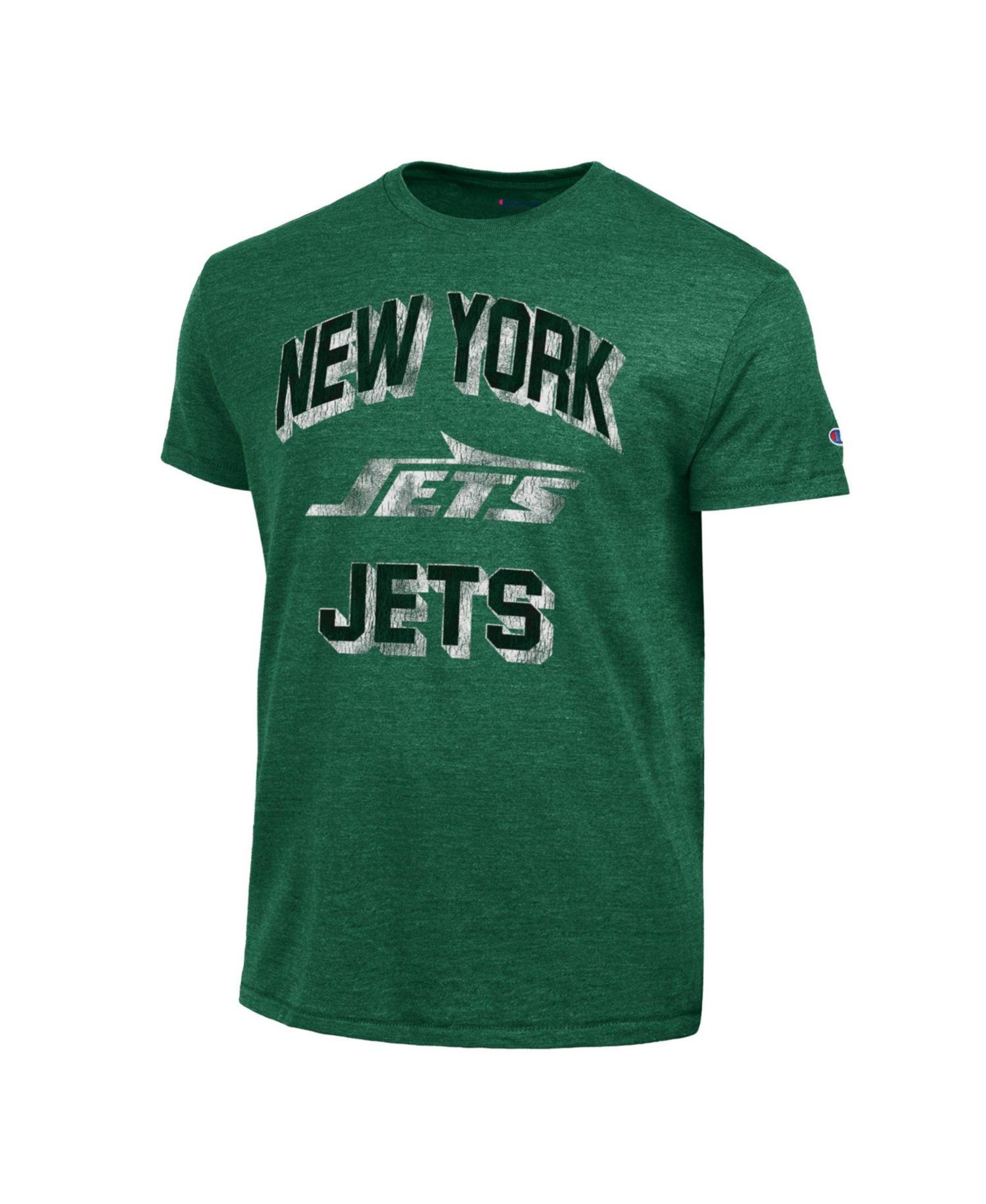 Men's New York Jets Ultimate Tri-Blend Distressed T-Shirt