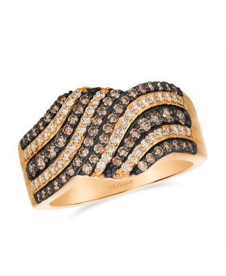 Nude Diamond (1/4 ct. t.w.) & Chocolate Diamond (5/8 ct. t.w.) Ring in 14k Rose Gold