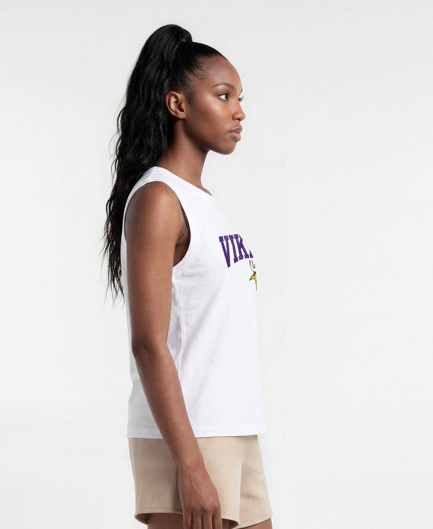Women's Minnesota Vikings Muscle Tank Crewneck Tank Top