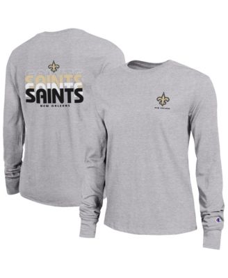 Women's New Orleans Saints Long-Sleeve Crewneck T-Shirt