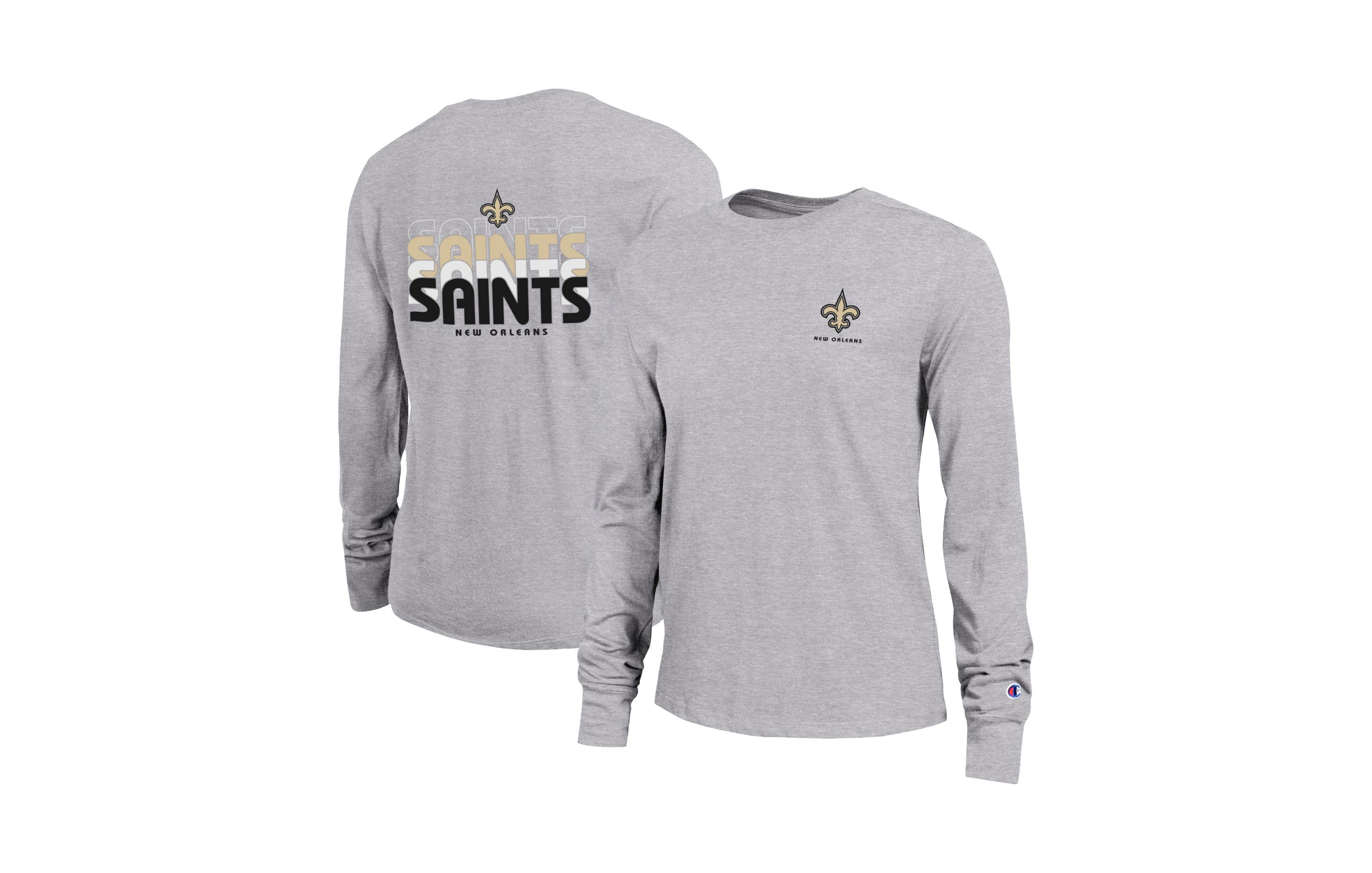 Champion Women's New Orleans Saints Long-Sleeve Crewneck T-Shirt