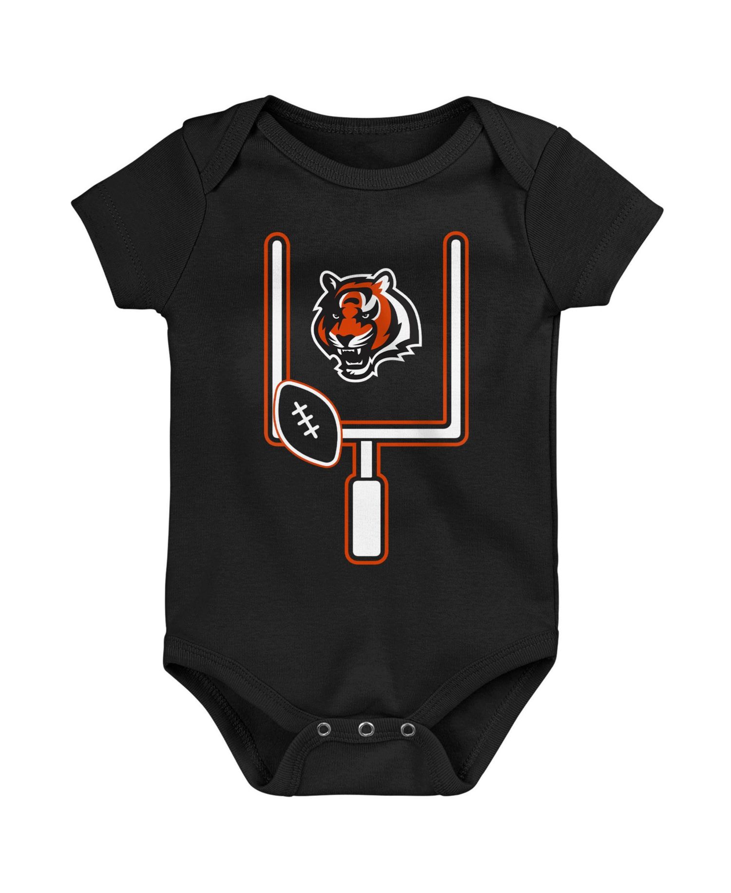 Baby Boys' and Girls' Cincinnati Bengals Littlest Player Short-Sleeve Three-Piece Bodysuit Set