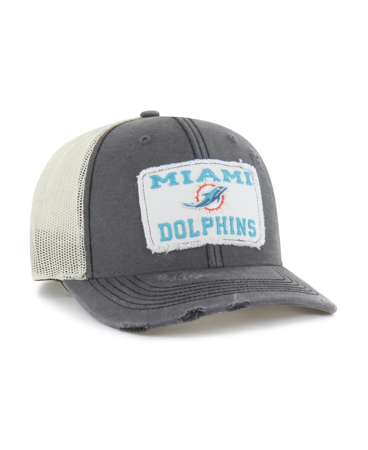 '47 Brand Miami Dolphins Distressed Egremont Adjustable Trucker Hat