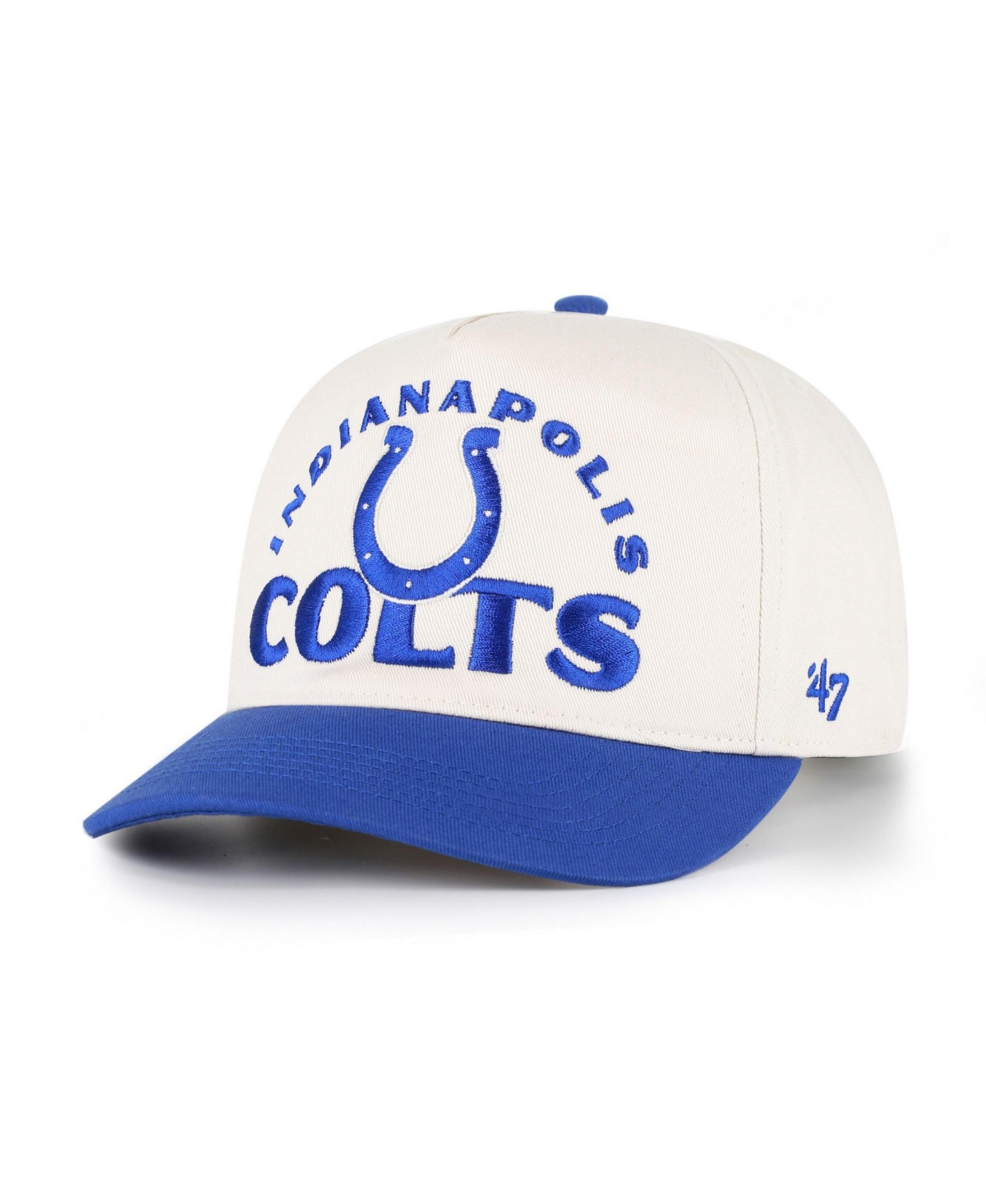 '47 Brand Indianapolis Colts Arcitext Hitch Five-Panel Garment-Washed Baseball Cap