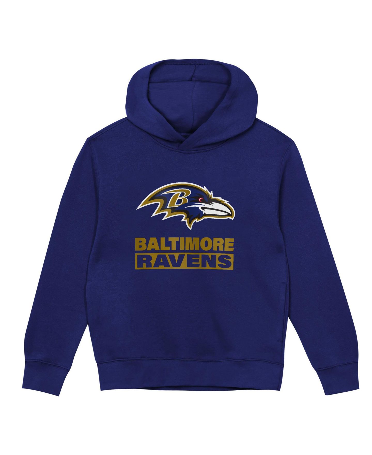 Худи Outerstuff Baltimore Ravens Back to Basics Fleece-Lined Screen-Print для мальчиков-малышей — фото 3