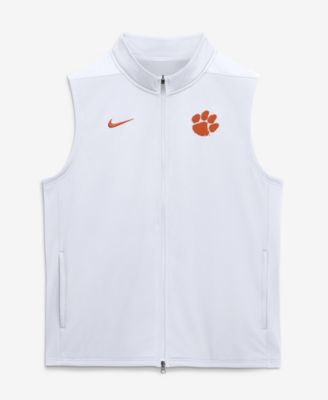 Men's White Clemson Tigers Primetime Victory Therma-FIT Full-Zip Vest