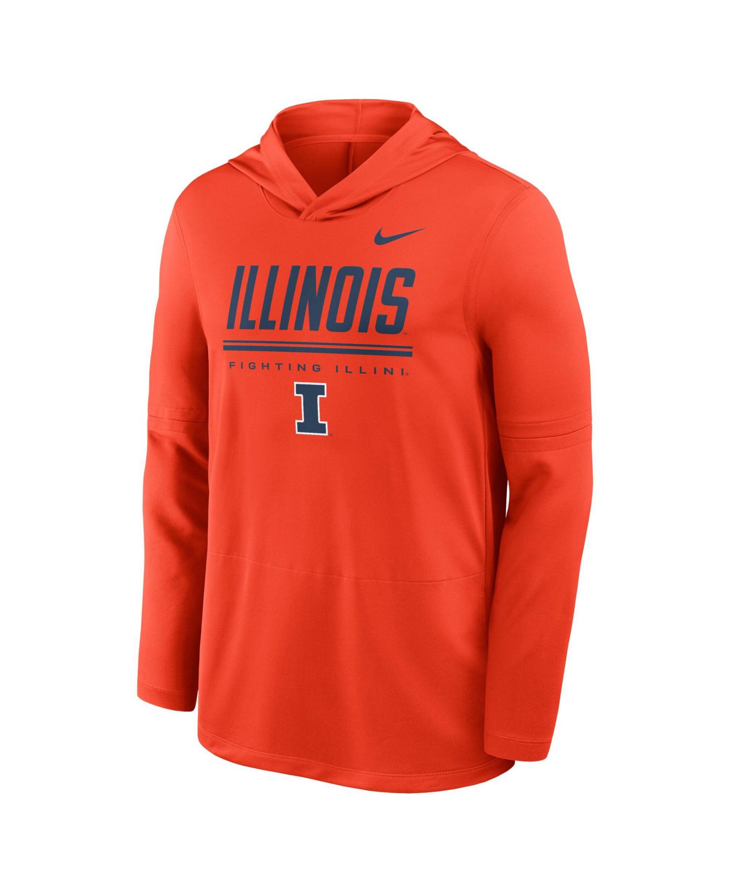 Men's Illinois Fighting Illini 2026 Sideline Pique Long-Sleeve Hoodie