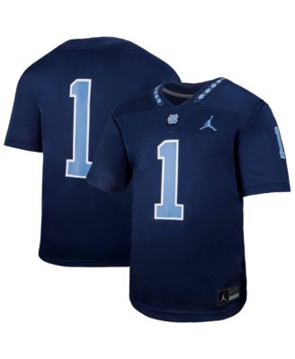 Boys' and Girls' 4-20 North Carolina Tar Heels 1 Alternate V-Neck Short-Sleeve Football Game Jersey