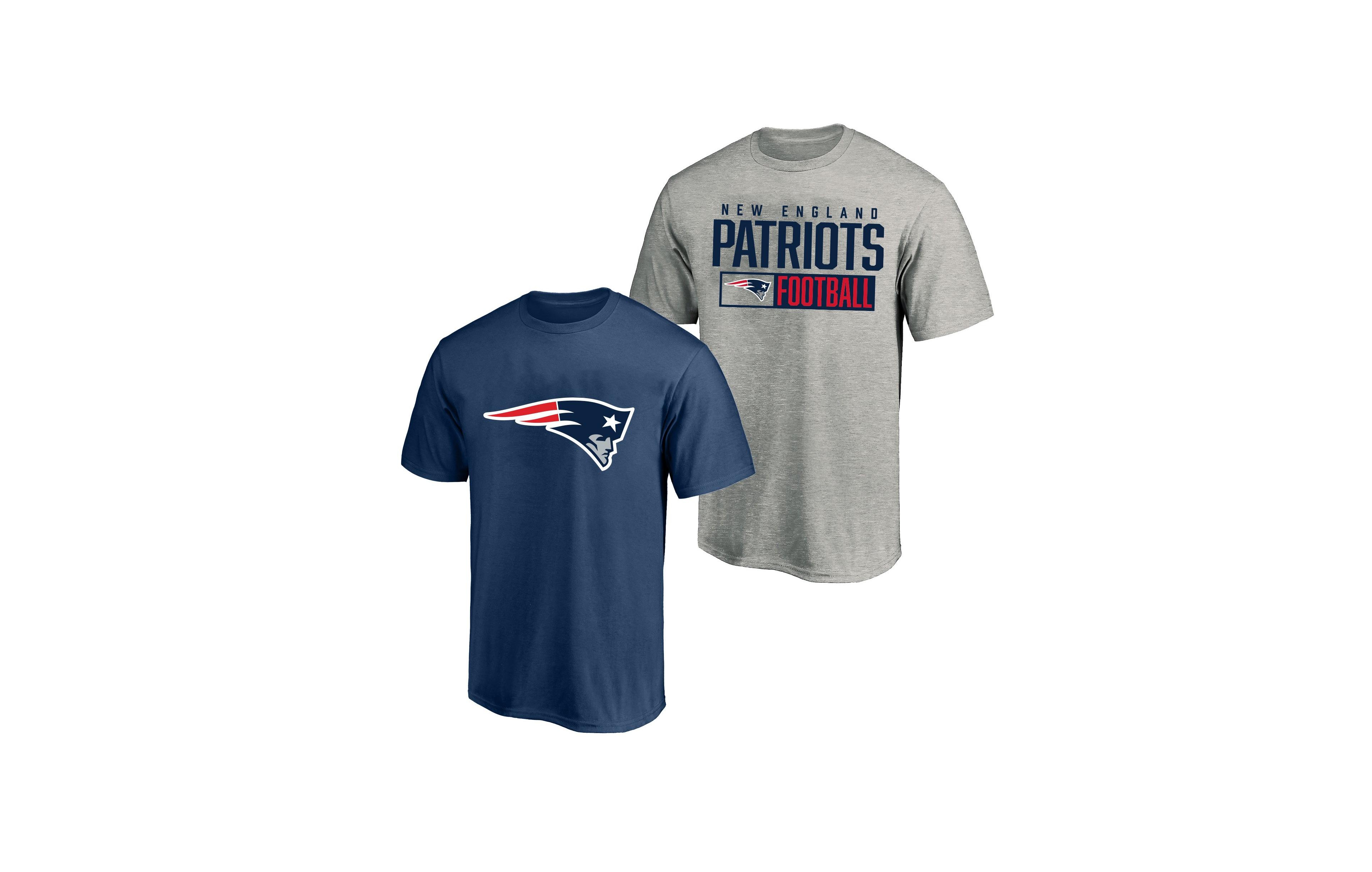 Fanatics Men's Big & Tall New England Patriots Classic-Fit Digitally-Printed T-Shirts, 2-Piece Set