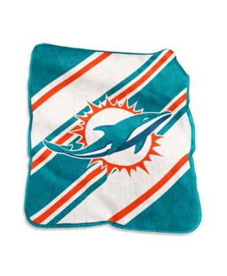Miami Dolphins 50" x 60" Raschel Stripe Throw Blanket