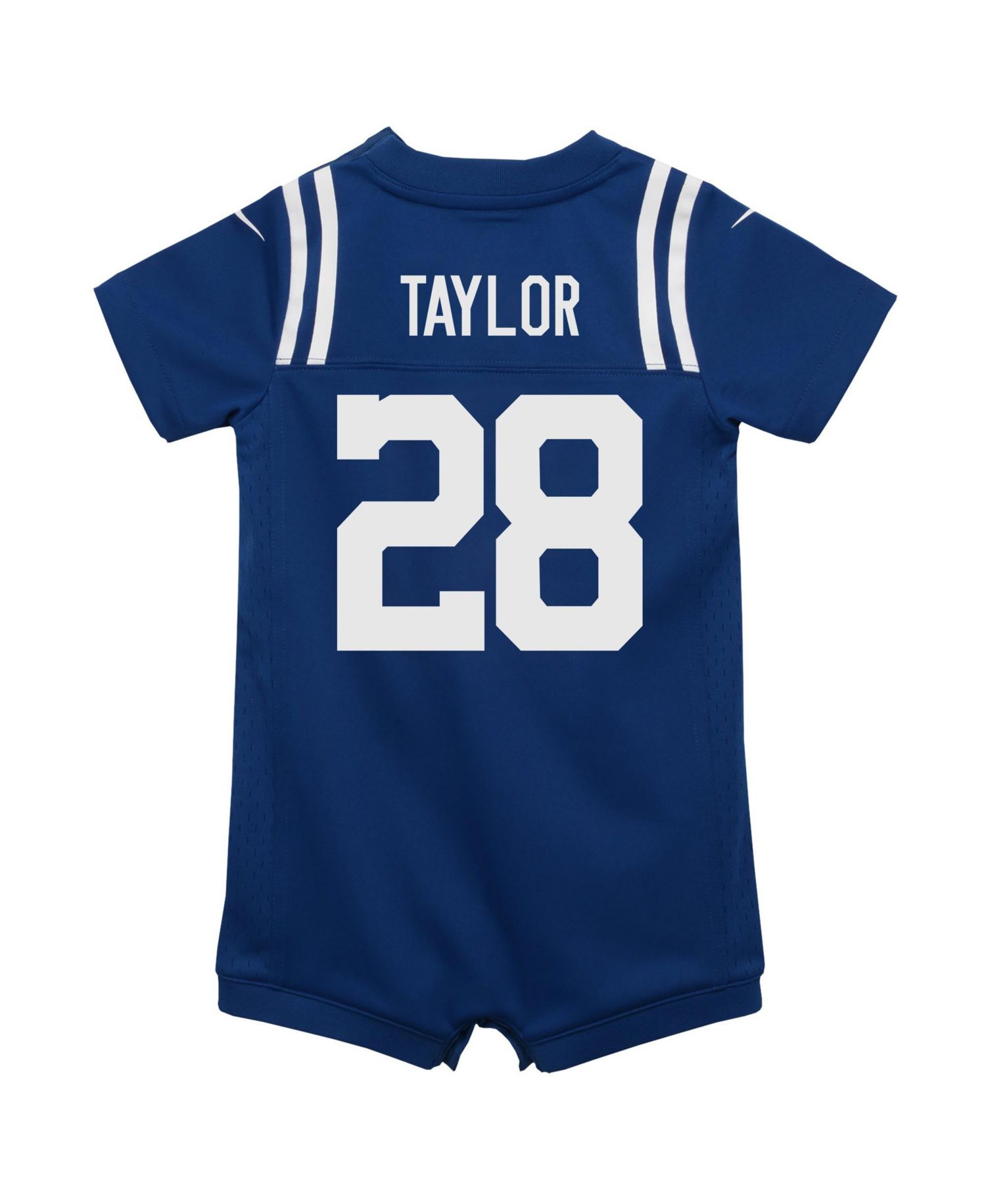 Baby Boys and Girls Indianapolis Colts Jonathan Taylor Short-Sleeve Screen-Print Romper