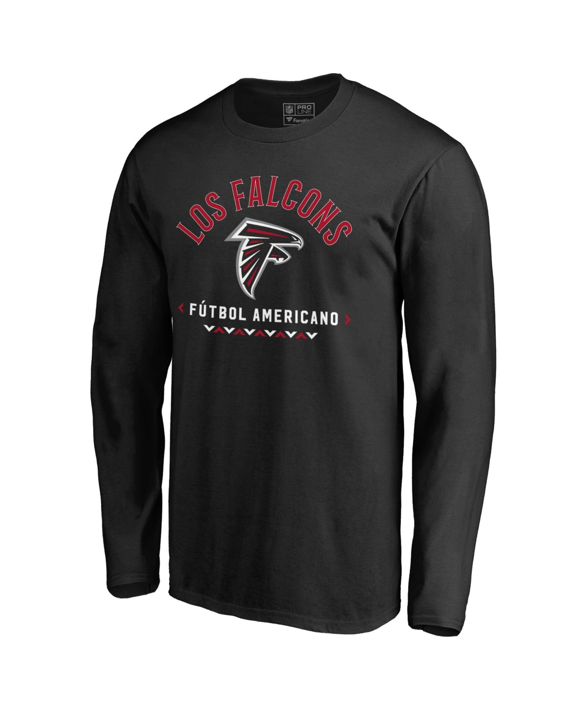 Fanatics Men's Atlanta Falcons Futbol Americano Long-Sleeve Crewneck T-Shirt