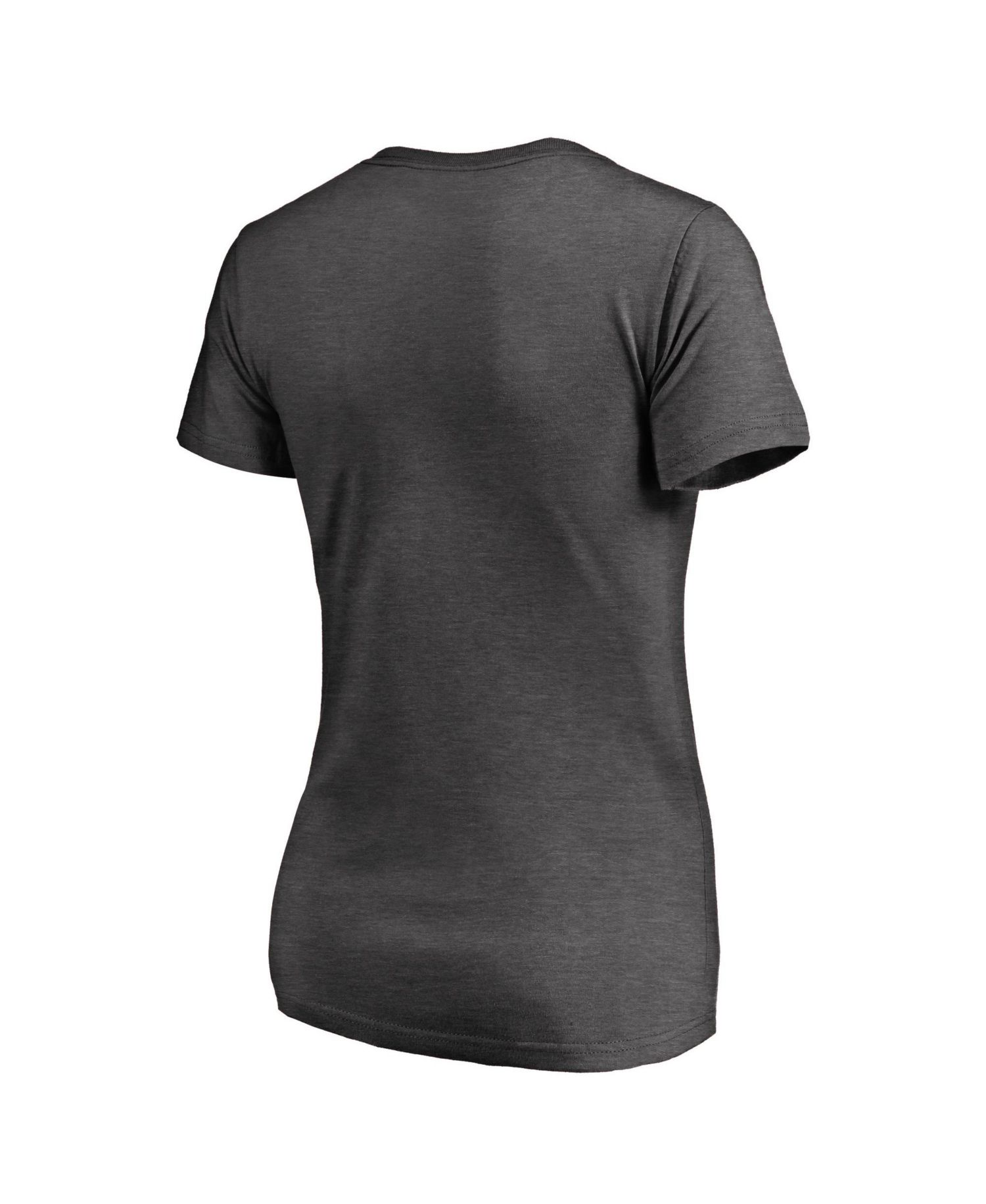 Women's Atlanta Braves Win Stripe V-Neck Short-Sleeve T-Shirt