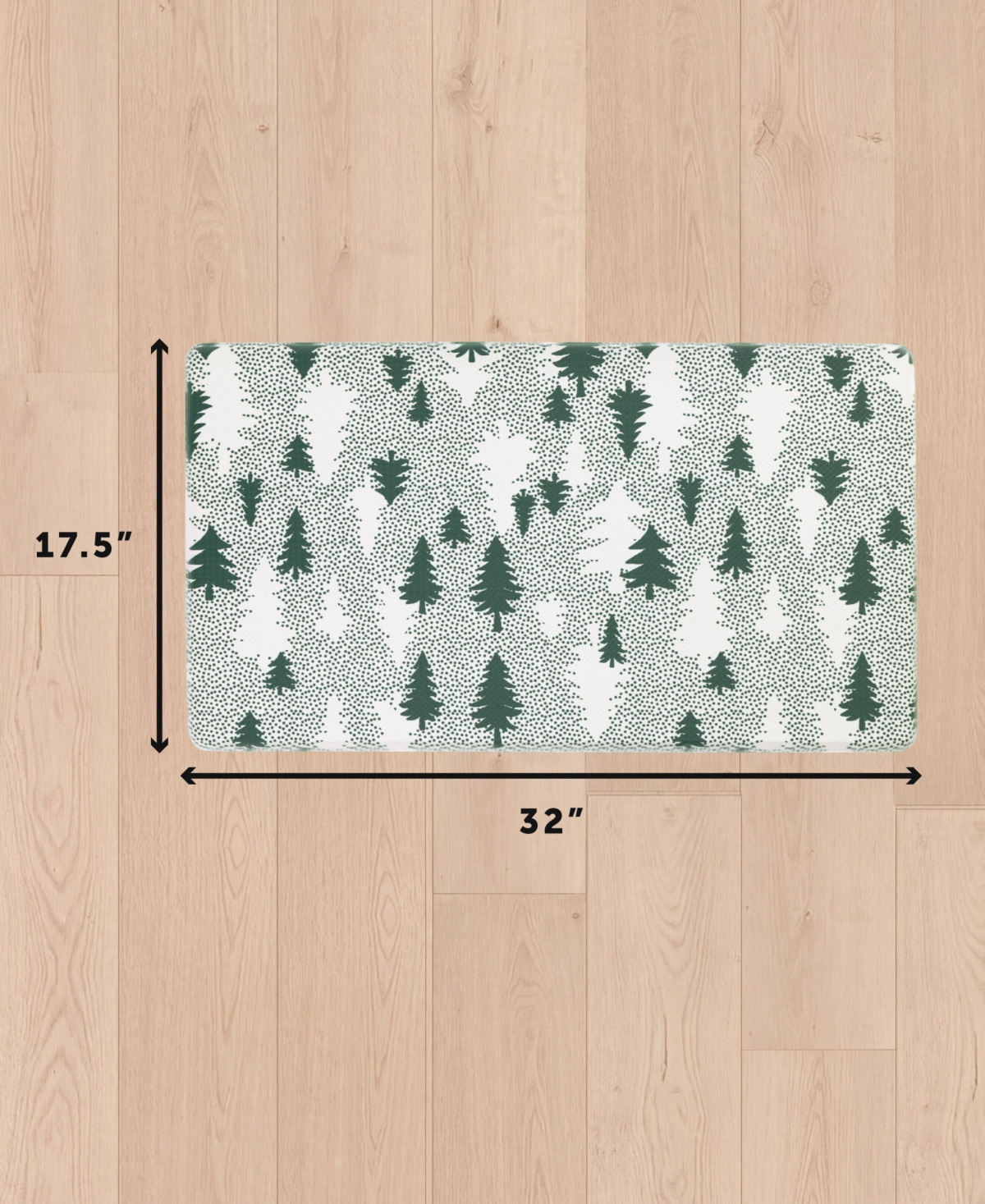 Eddie Bauer Christmas Trees Non-Slip Kitchen Mat