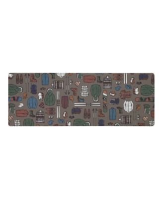 Winter Sportswear Non-Slip Kitchen Mat, 17.5" x 48"