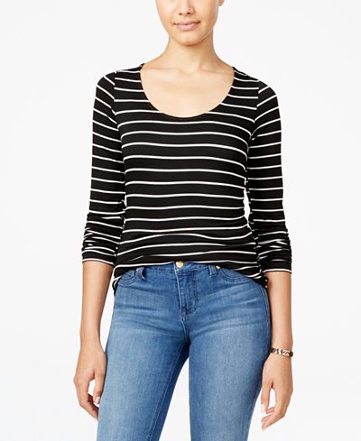 Ultra Flirt Juniors' Long-Sleeve Ballet T-Shirt