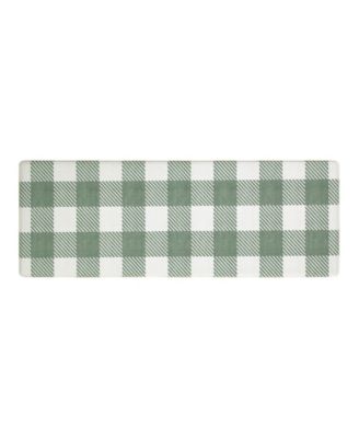 Buffalo Check Non-Slip Kitchen Mat, 17.5" x 48"