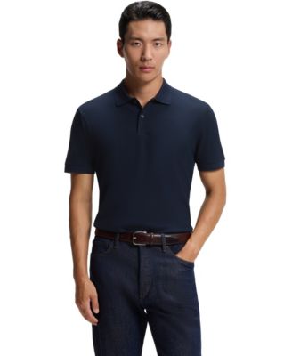 BOSS by Men's L-Perry 148 Two-Tone Regular-Fit Cotton Polo Shirt