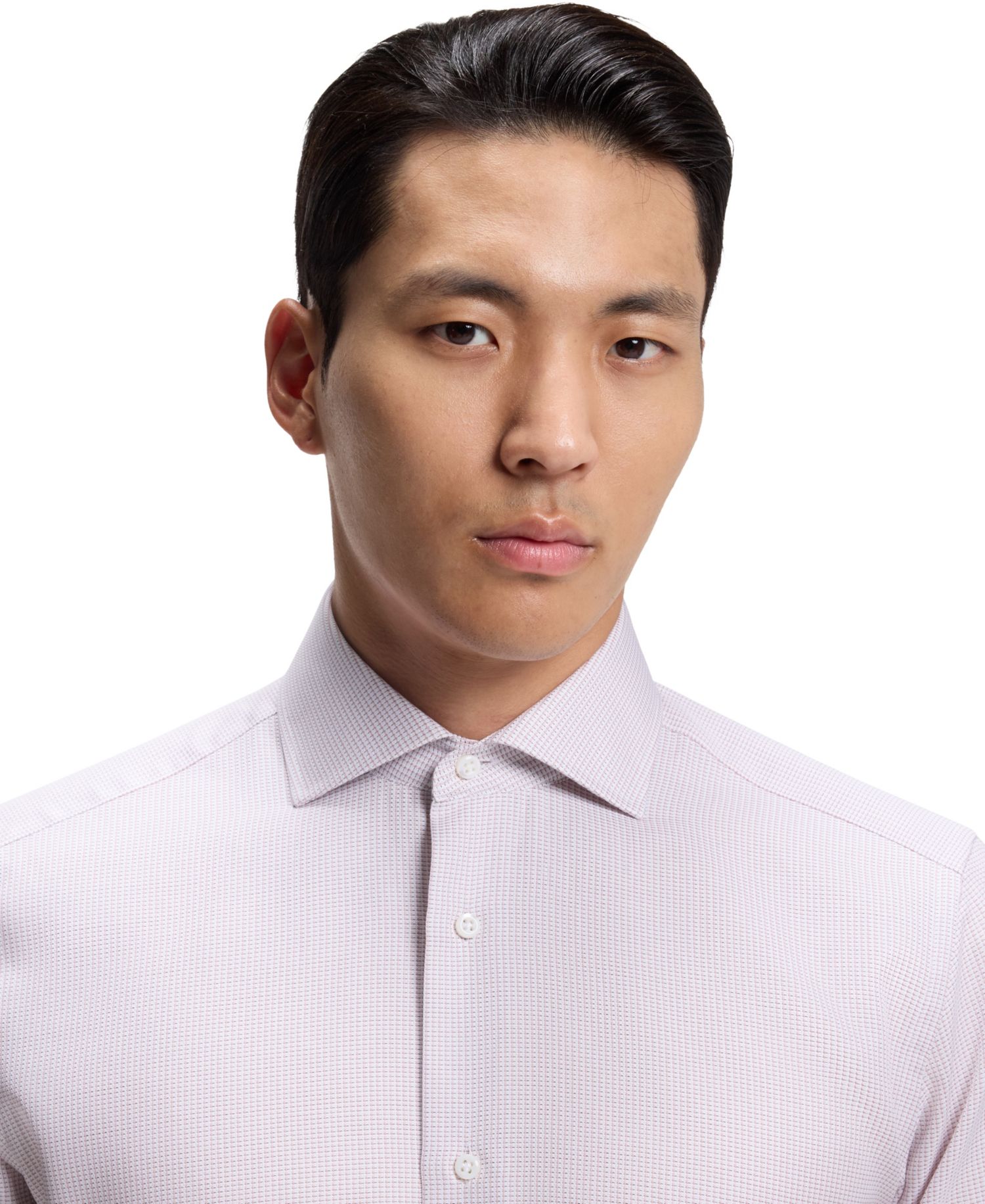 BOSS by Men's Cotton Fine-Striped Regular-Fit Dress Shirt