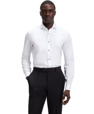 BOSS by Men's Wrinkle-Free Cotton Poplin Regular-Fit Dress Shirt