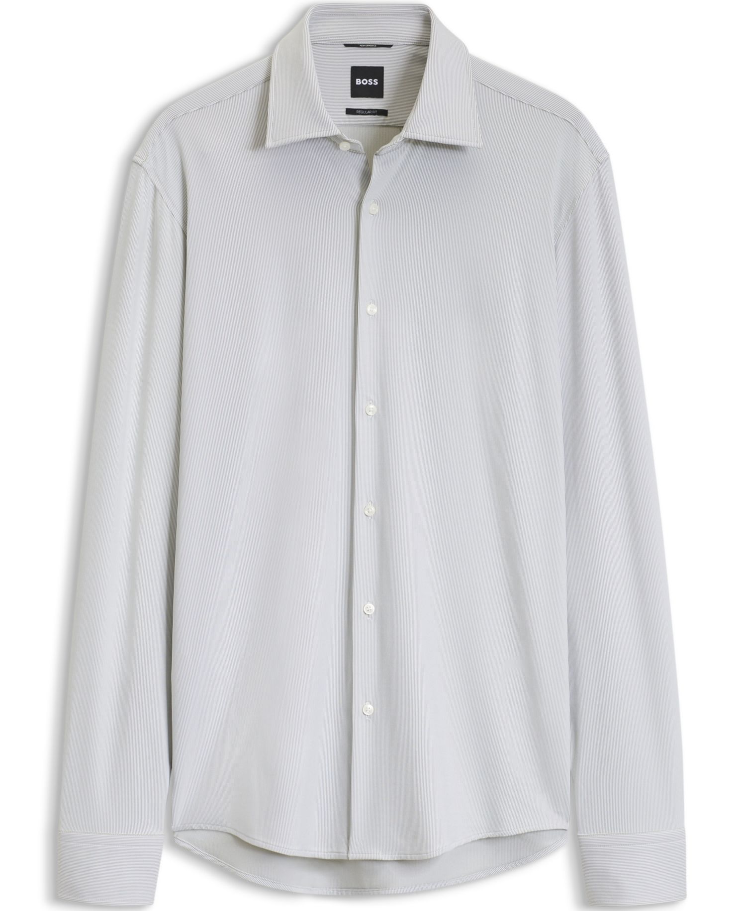 Men's Stretch Jersey Regular-Fit Business Dress Shirt