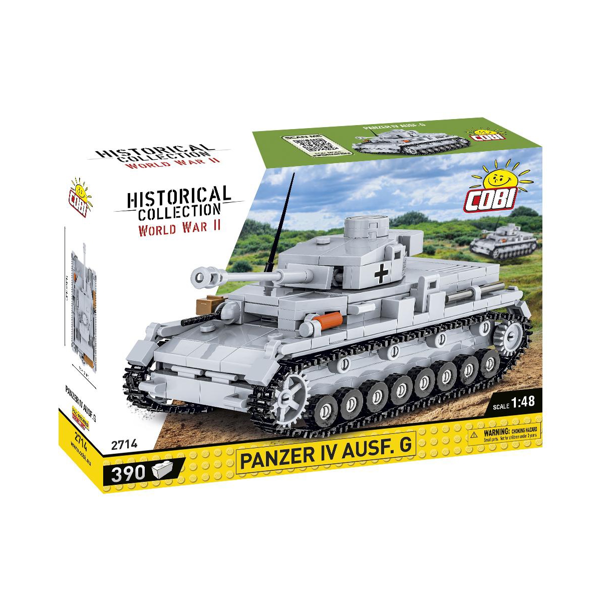 Cobi World War Ii Panzer Iv Ausf. G Tank Set #2714, 390-Piece Building Set, Ages 7+