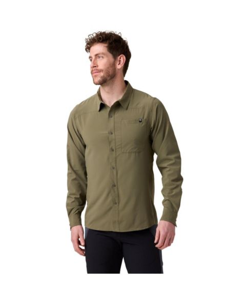 Backcountry Men's Slickrock Long Sleeve Button Up Jersey Mountain Bike Jerseys Long Sleeve, цвет: Kalamata