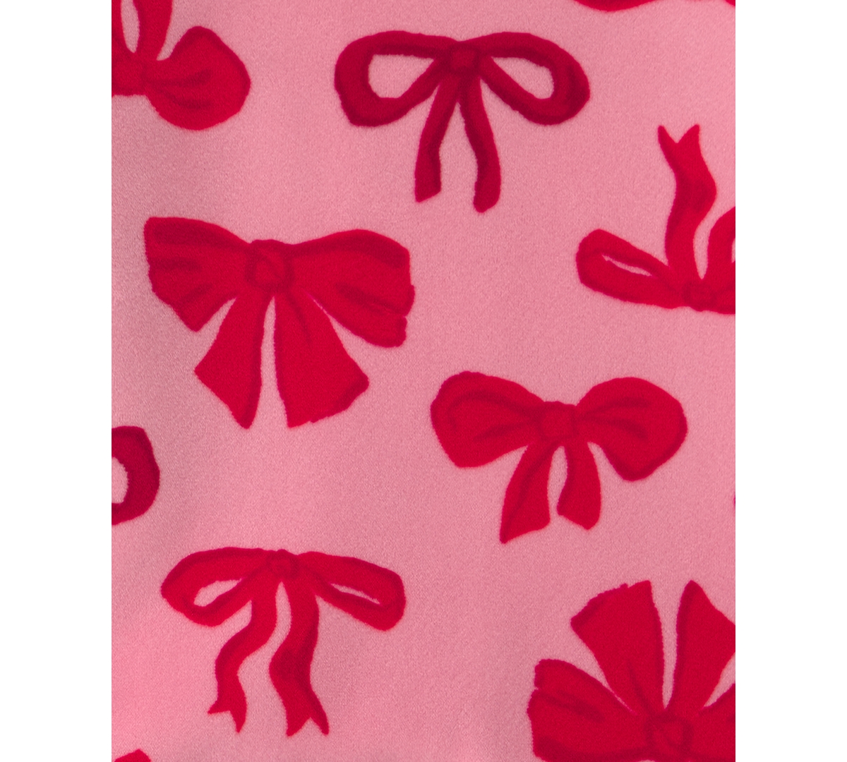 Carter's Toddler Girls' 2T-5T Dreamplush Bow-Print Snug-Fit Top and Pants, 2-Piece Pajama Set