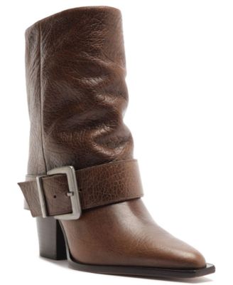 Women's Parker Buckle Block Heel Dress Booties