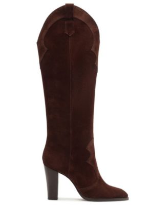 Schutz Women's Miller Up Block Heel Tall Dress Boots