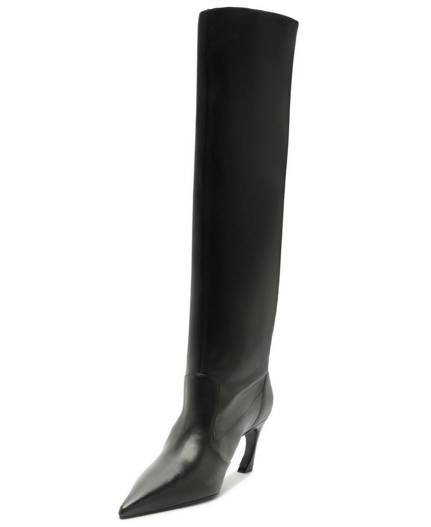 Женские ботинки Schutz Lexi Mid Pointed Toe Slouch Dress Boots, цвет: Чёрный — фото 8