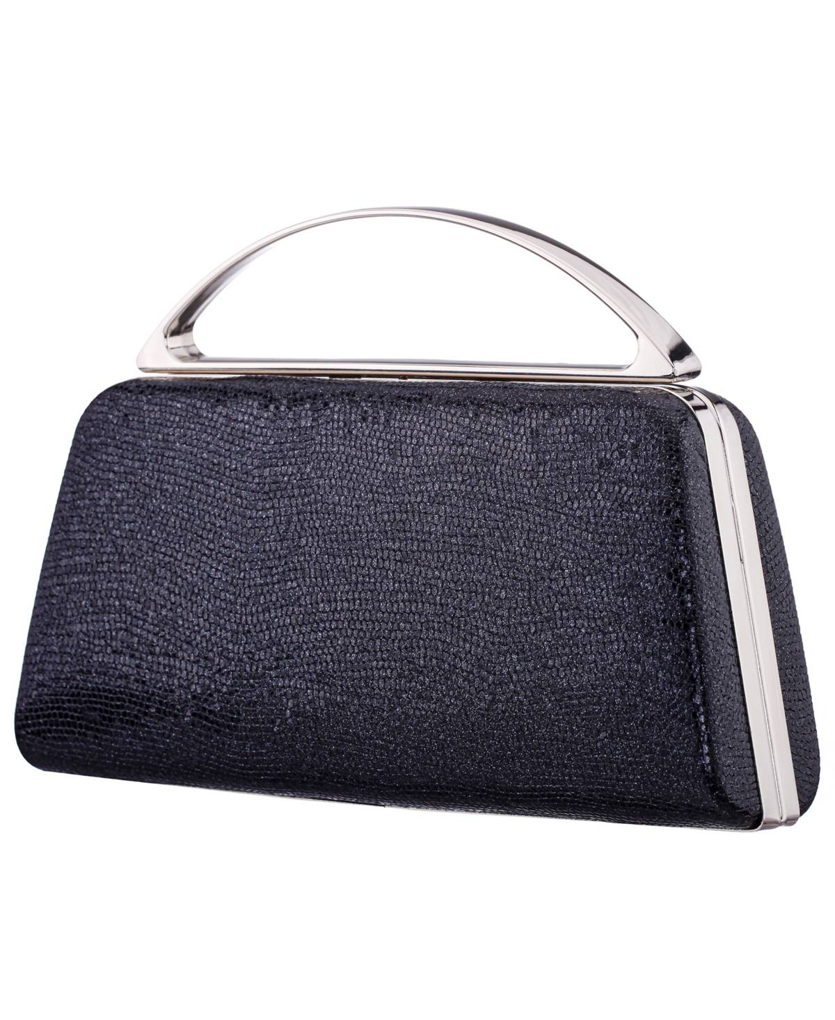 Nina Genesis Metallic Snake Small Handle Clutch Handbag