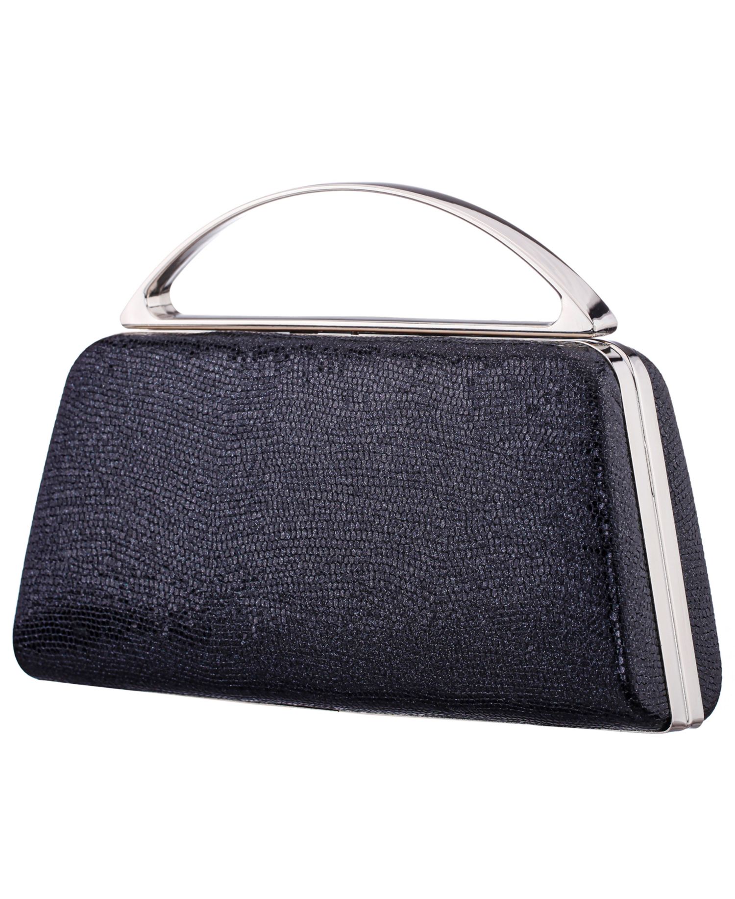 Genesis Metallic Snake Small Handle Clutch Handbag