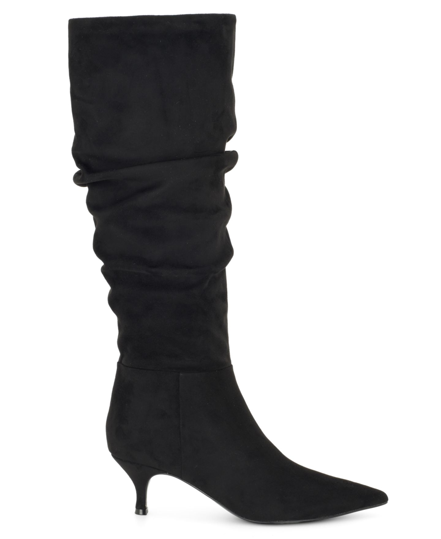 Женские ботинки Nine West Sawyor Tall Slouch Kitten Heel Dress Boots, цвет: Чёрный — фото 2