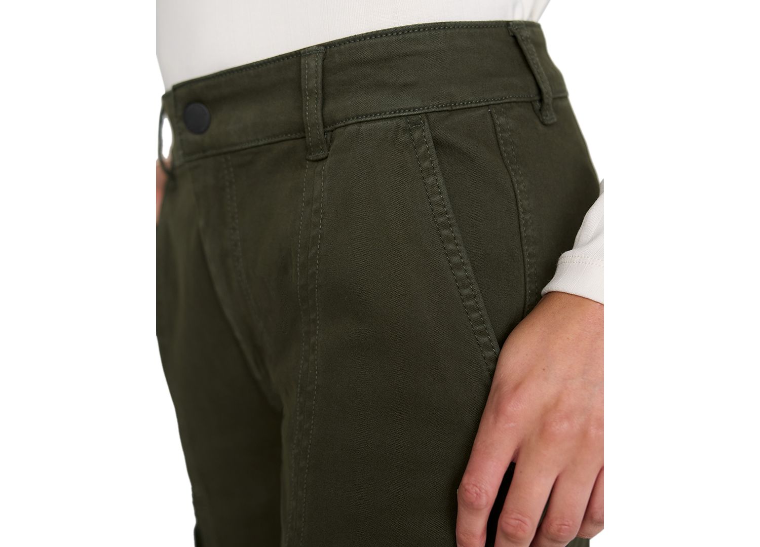 Women's Cargo Straight-Leg Mid-Rise Pants