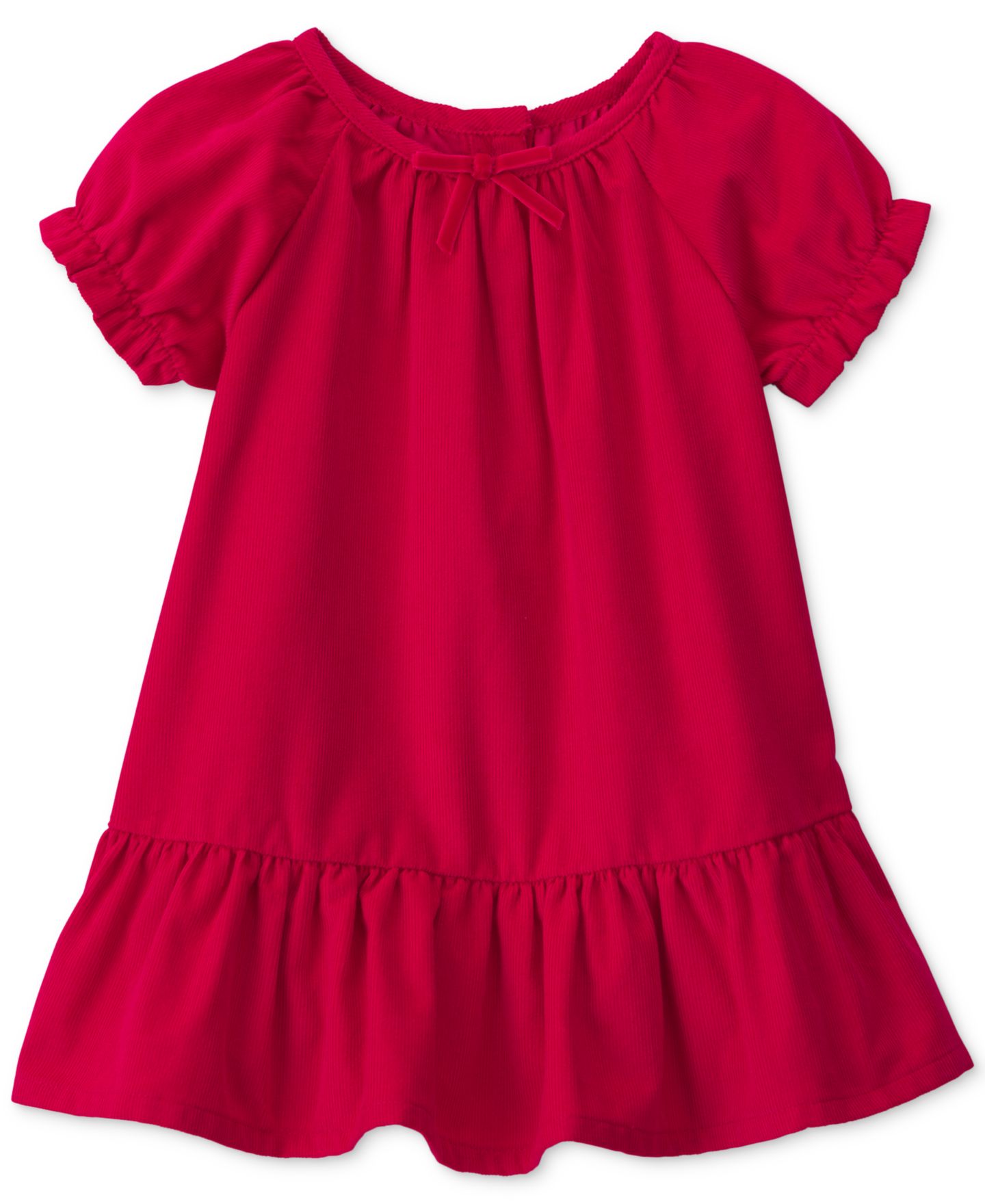 OshKosh B'gosh Платья Osh Kosh Baby Girls' Puff-Sleeve A-Line Corduroy, цвет: Красный — фото 1