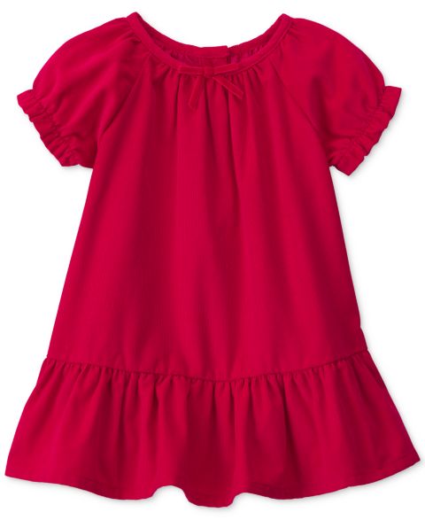 OshKosh B'gosh Платья Osh Kosh Baby Girls' Puff-Sleeve A-Line Corduroy, цвет: Красный