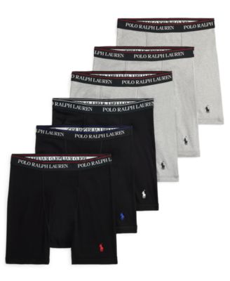 Men's Classic-Fit Cotton Boxer Briefs, 6-Piece