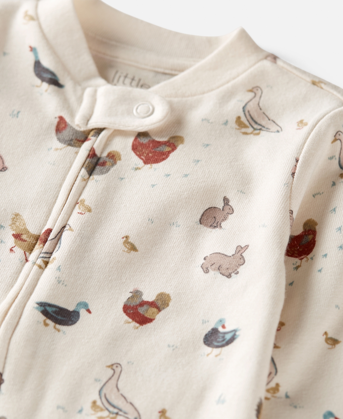 Little Planet by Carter's Baby Boys' or Baby Girls' Farm Friends Footed Coveralls