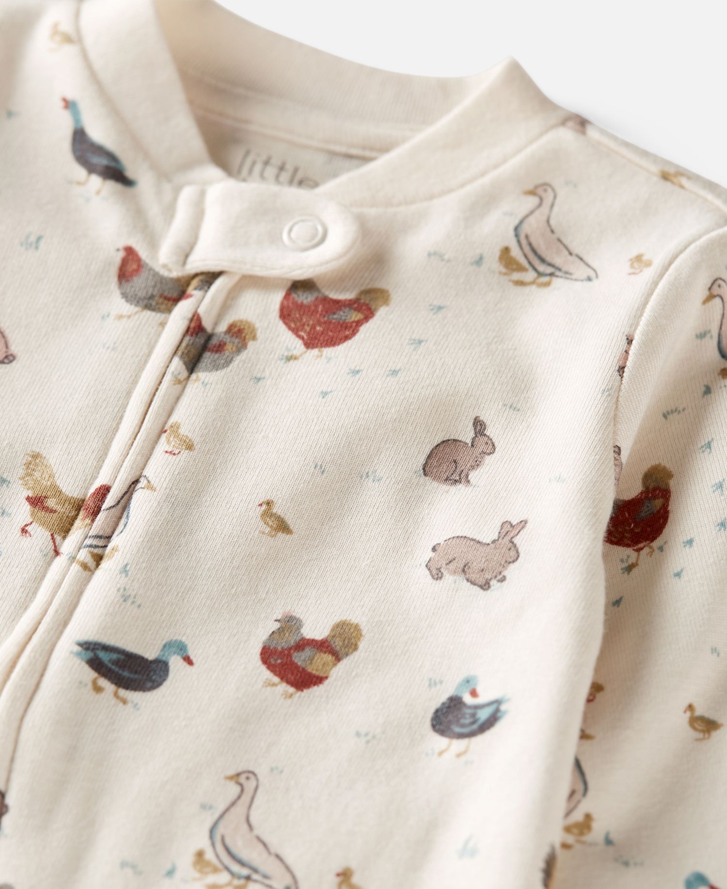 Baby Boys' or Baby Girls' Farm Friends Footed Coveralls
