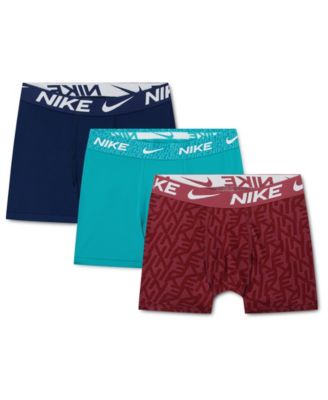 Boys' 8-20 Dri-FIT Metallic Waistband Boxer Briefs, 3-Pack