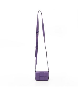 Mini Candy Cassette Intrecciato Leather Crossbody Bag