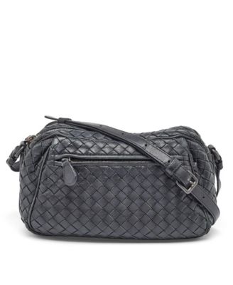 Women's Intrecciato Woven Leather Crossbody Bag