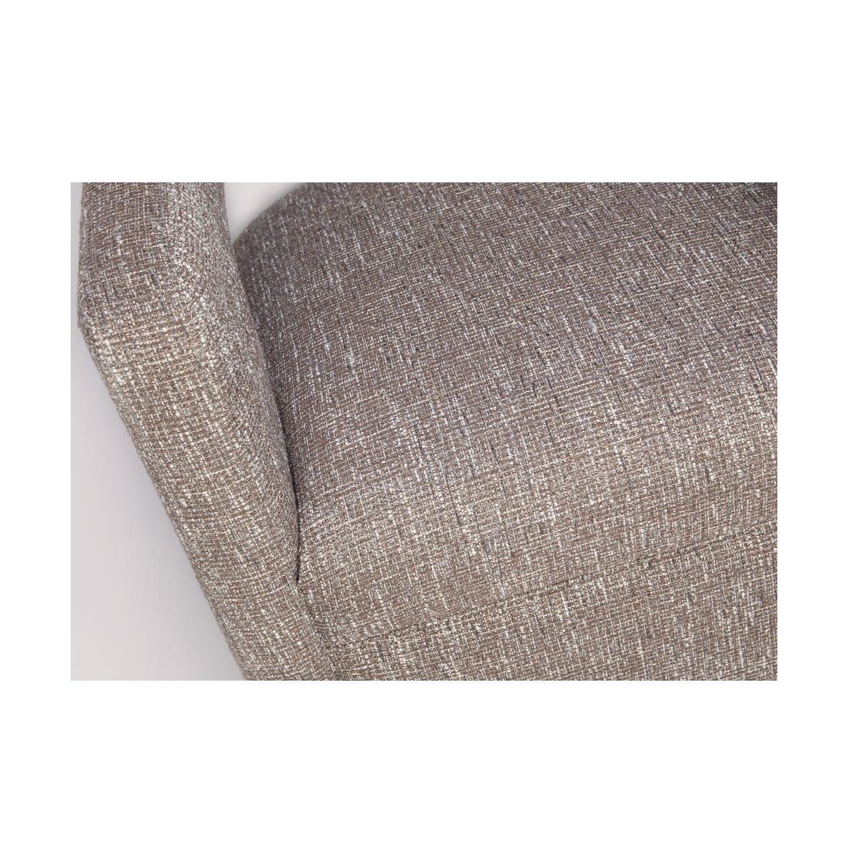 Jofran Lexy Modern Sculpted Curved Upholstered Swivel Accent Chair