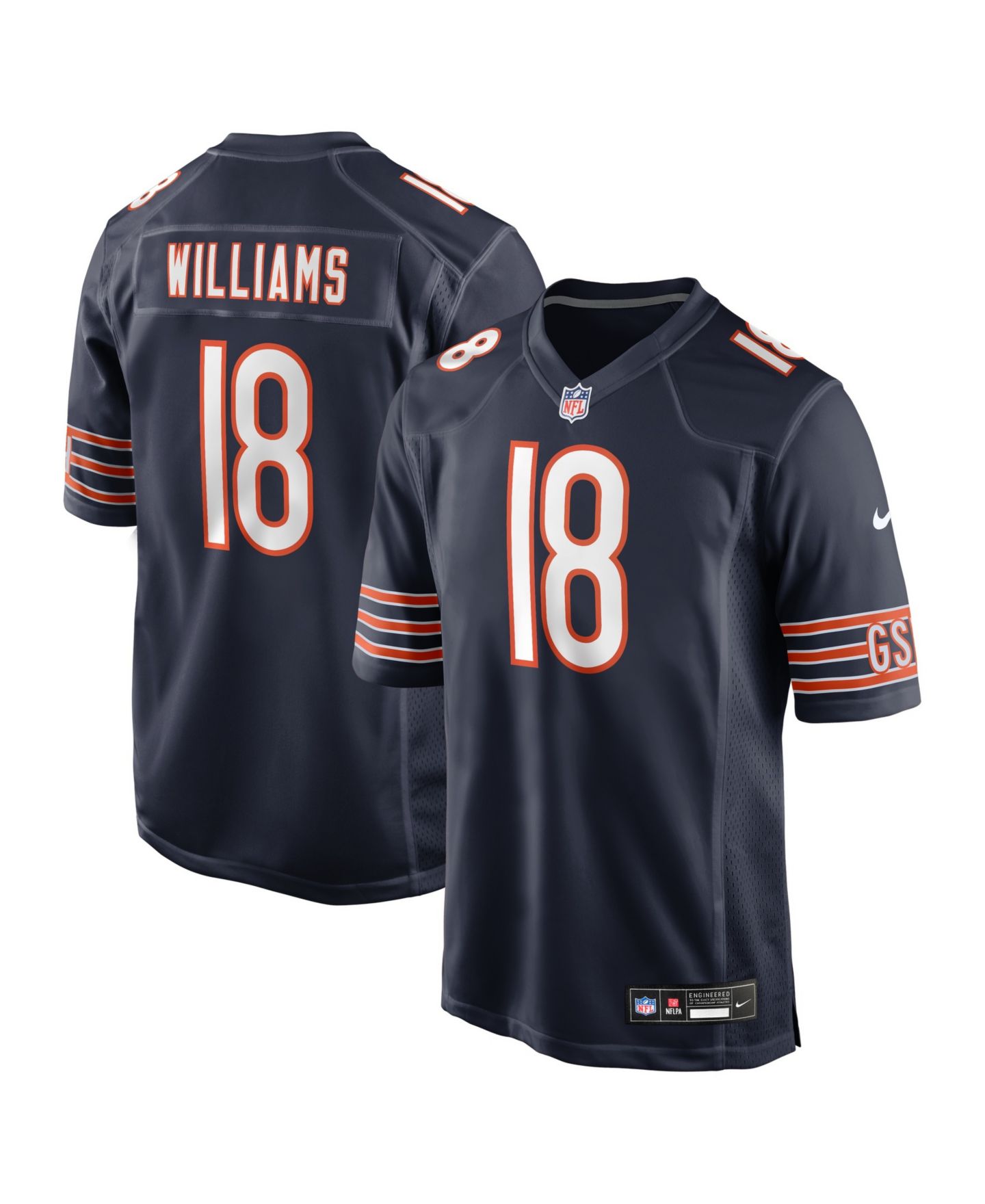 Мужской топ Nike Caleb Williams Chicago Bears 2024 NFL Draft First Round Pick Player Game Jersey, цвет: Тёмно-синий — фото 1