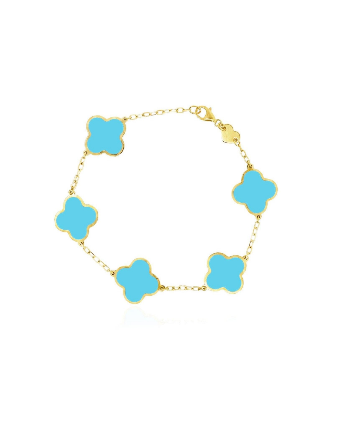 The Lovery Classic Clover Bracelet 14K Gold Plated Sterling Silver - Gold plated sterling silver