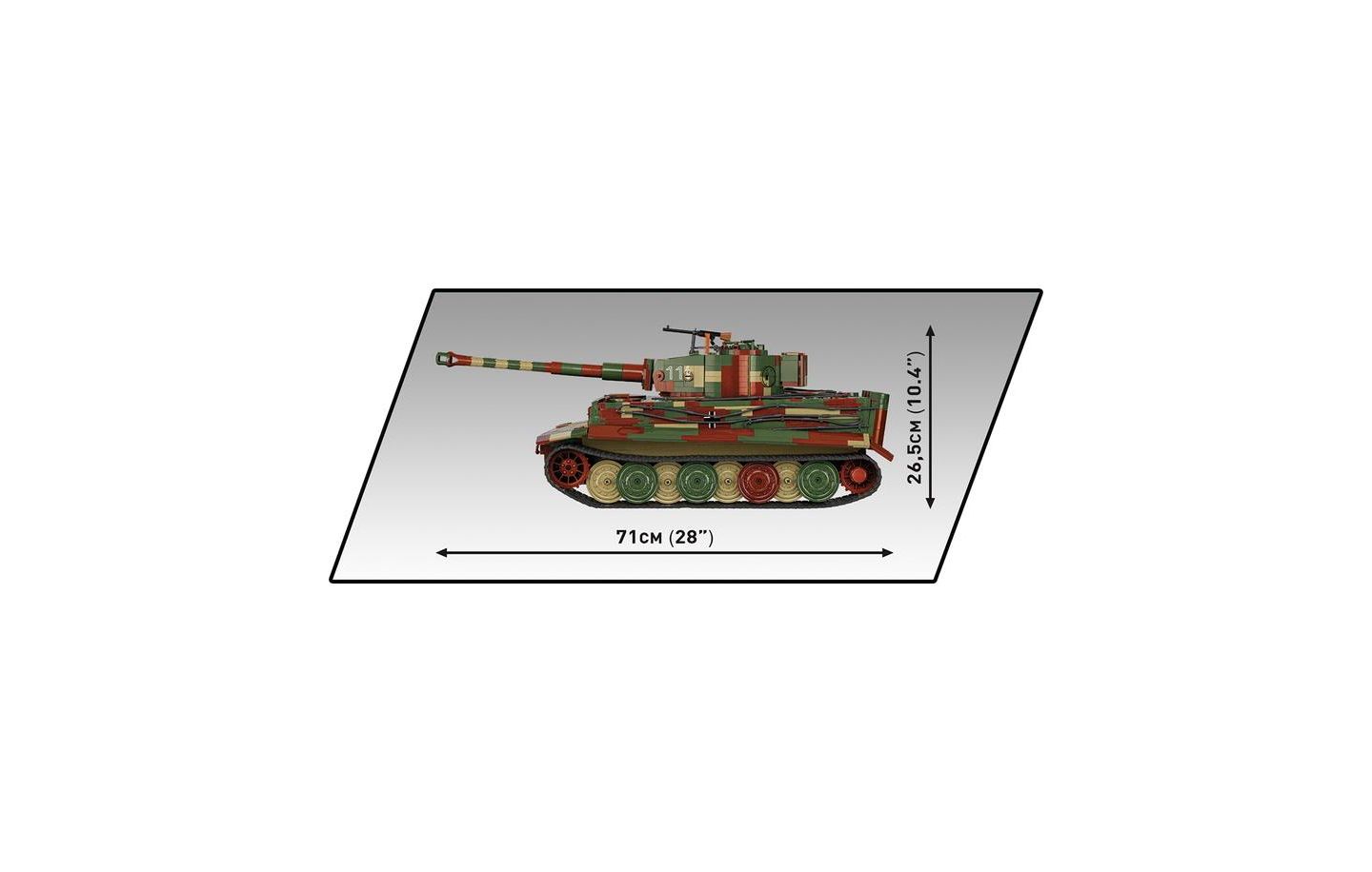 Детские майки COBI The Tank Museum PzKpfw VI Tiger "131" 1:12 Scale Tank - Executive Edition, 8000 pieces — фото 3