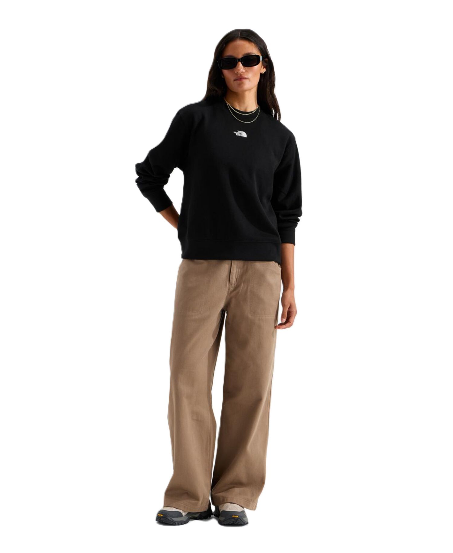 Women's Double Knit Crew Relaxed-Sweatshirt